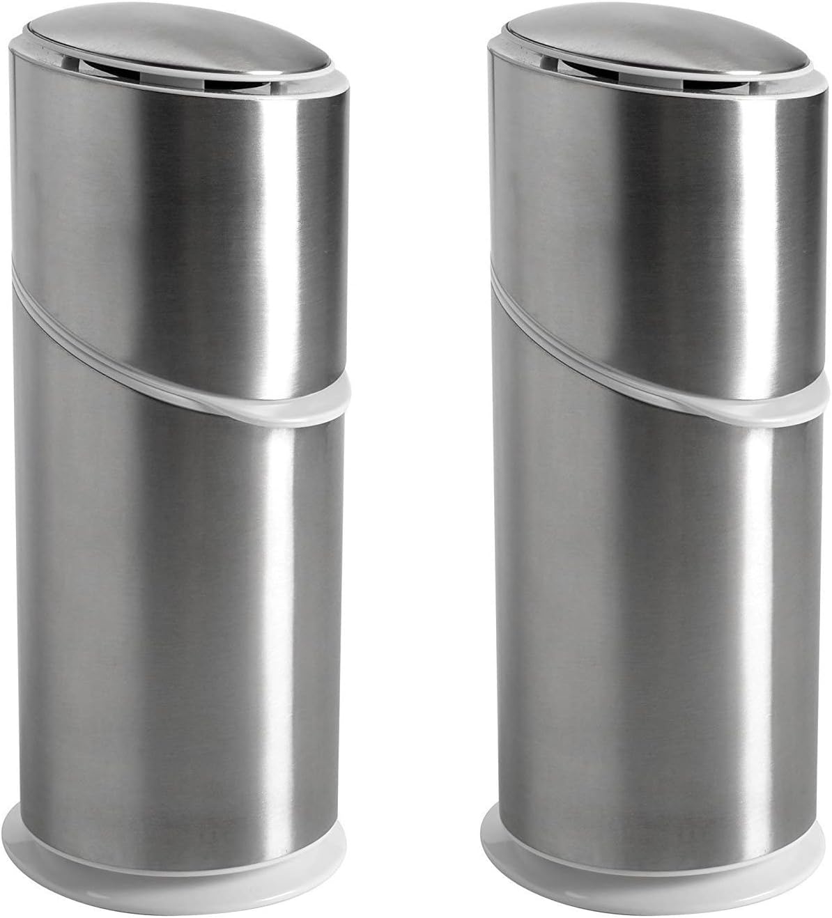 OXO Good Grips Toothbrush Organizer, Brushed Stainless (Set of 2)