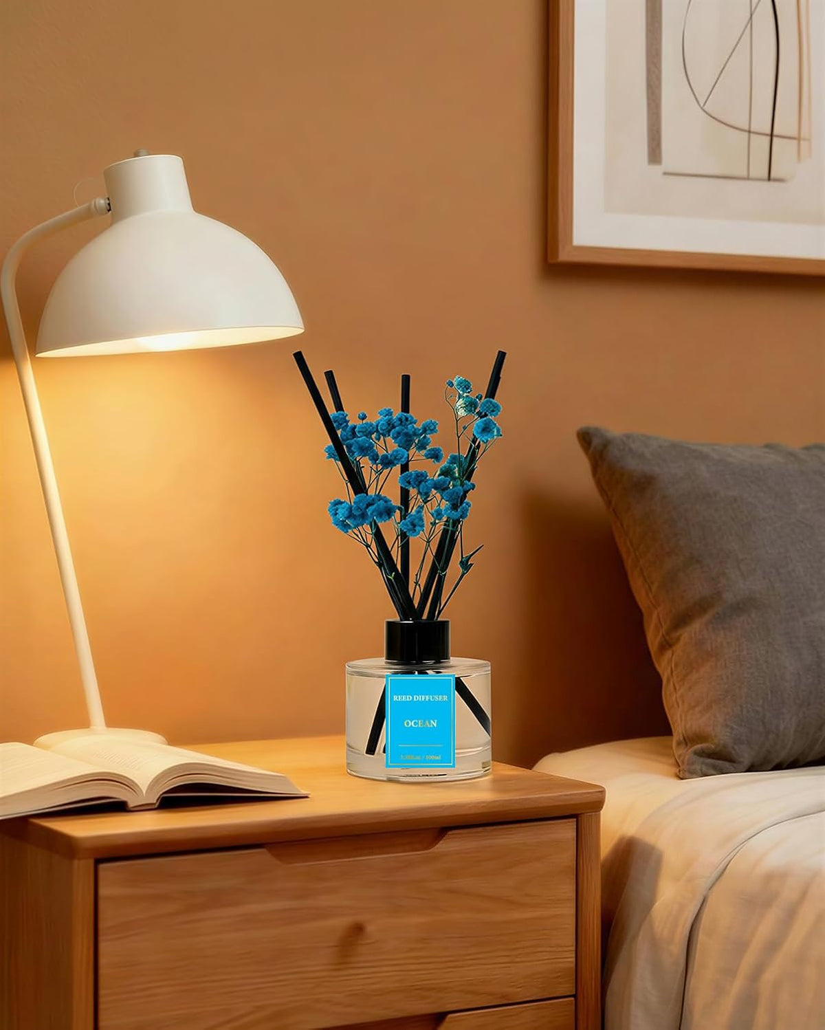 Reed Diffuser Set-Ocean Scent 3.38 fl oz,Scent Long