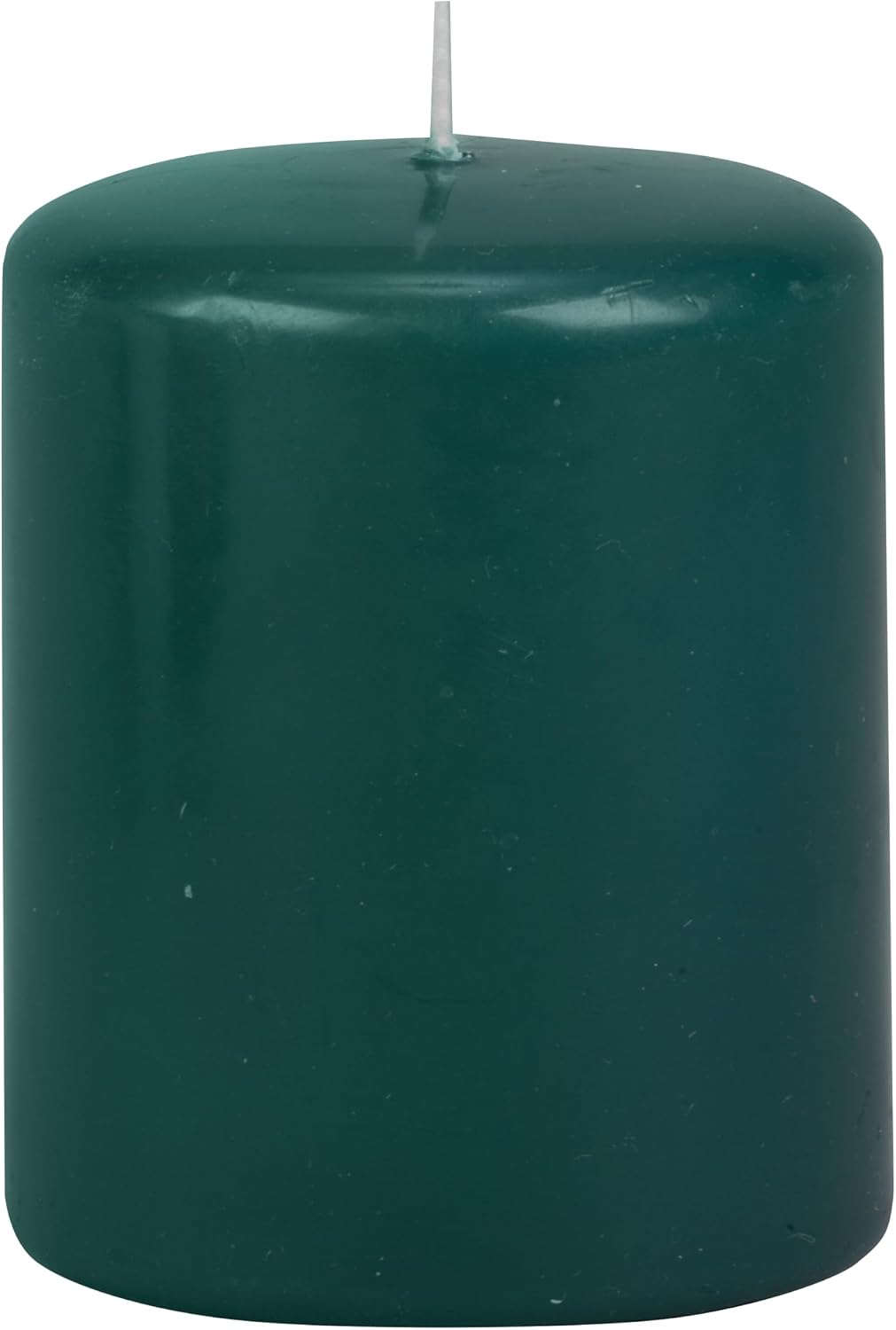 Biedermann & Sons Evergreen Pillar Candles (6 Pack), 4 Inch Tall 3 Inch Wide Round, Unscented Paraffin Wax, Approx 40 to 45 Hour Burn, Dripless Decorative Candles for Centerpieces