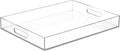ATZYmolin 16"x12" Large Acrylic Serving Tray, Vanity Platter, Clear