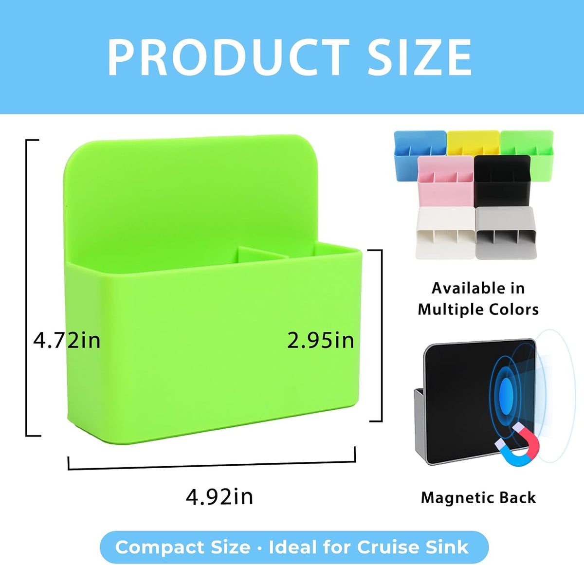 Magnetic Toothbrush Holder for Cruise Ship Cabins – Cruise Essentials 2026 & Travel Must Haves – Wall-Mounted Cruise Bathroom Organizer for Alaska & Caribbean Staterooms (Green)