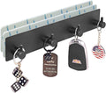 StrugDeas Key Holder for Wall with 2 Self-Adhesive Tapes, Black