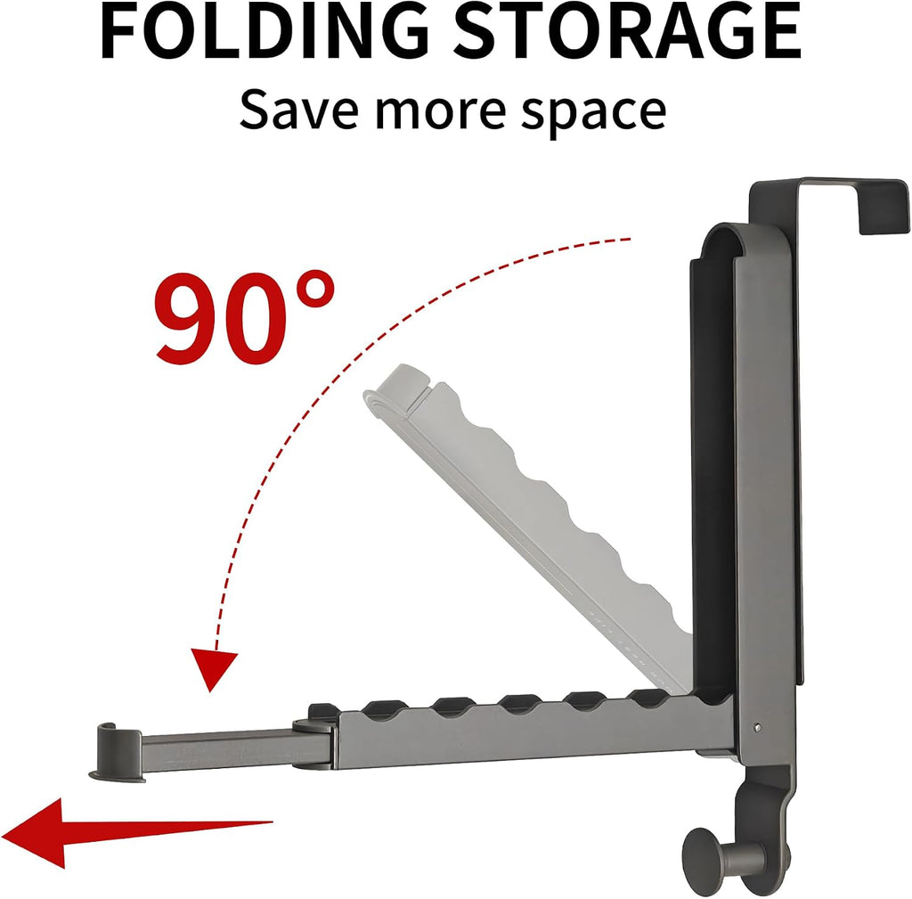JOOM Over-the-Door Clothes Drying Rack, Foldable Retractable, Gray 1 Pack