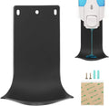Dispenser Drip Tray Wall Mount Soap Dispenser Bracket, Laundry Detergent Drip Catcher Prevent Dripping and Spraying, Easy to Clean(Black)