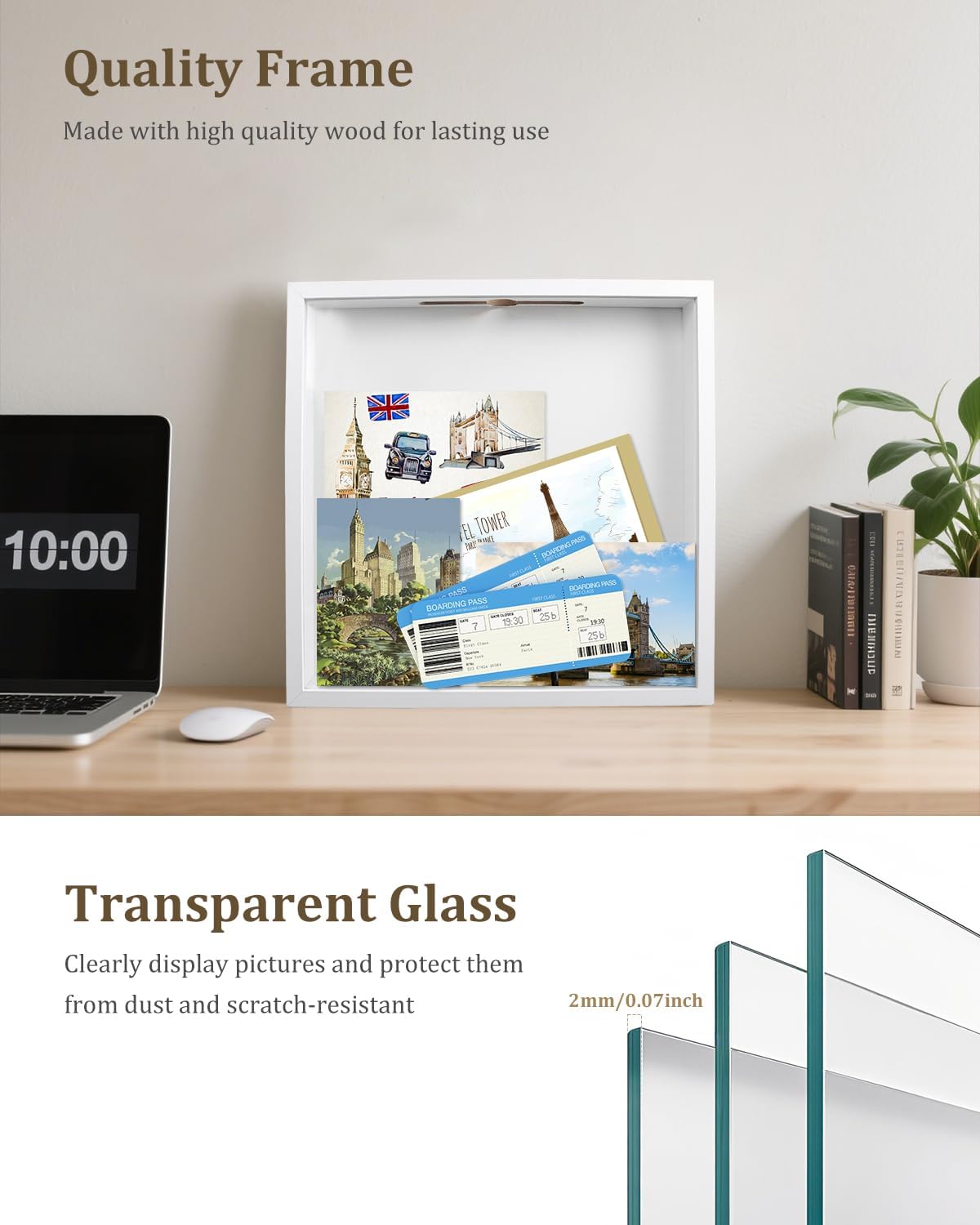 Adventure Archive Box, 12 x 12 Inch Travel Box for Memorie