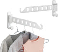 JOOM Clothes Drying Rack Wall Mounted, 13-Inch Foldable Arm, White 2 Pack