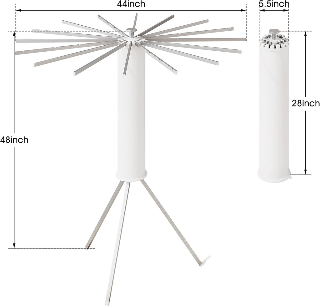 BOQORAD Tripod Clothes Drying Rack,Drying Rack Clothing Foldable,(16 Aluminium Poles),Standing Dry Racks,Laundry Drying Rack,Clothes Hanger Rack,Laundry Rack Folding,Collapsible,Retractable