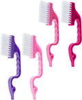 Slick- Window Track Cleaning Brush, 4 Pack, Ergonomic Handle, Built-in Scraper, Multipurpose, Window Track Cleaning Tools