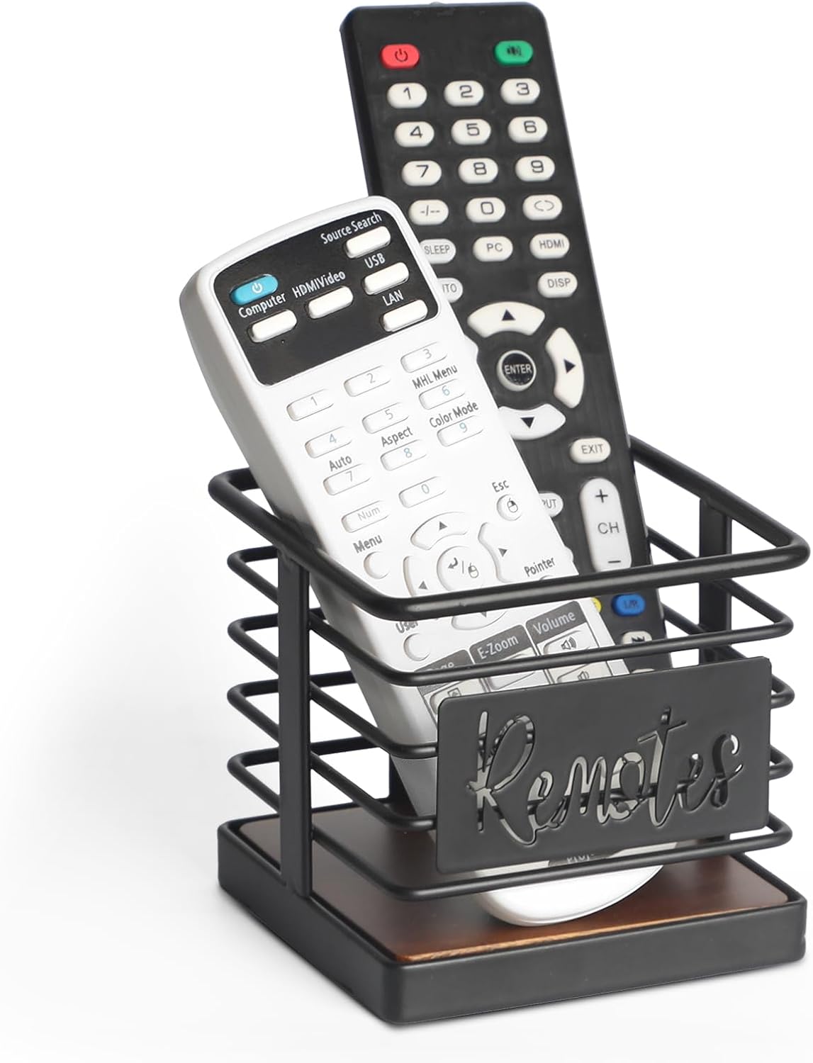 Remote Control Holder, Remote Storage Organizer Caddy (for 2 or 3 Remote Controls),Remote Holder for Table