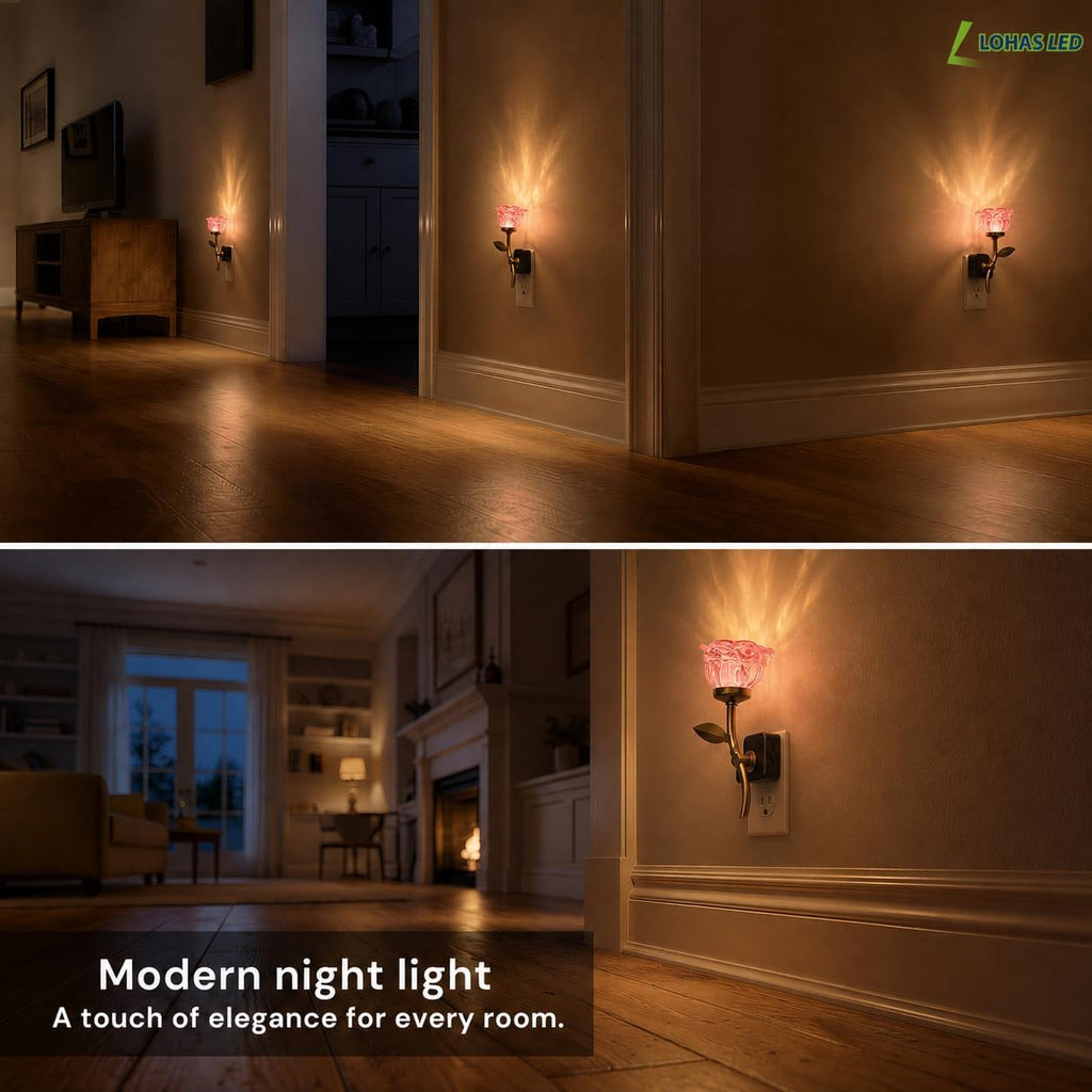 L LOHAS LED 2 Pack Night Lights Plug into Wall, 3000K Soft White