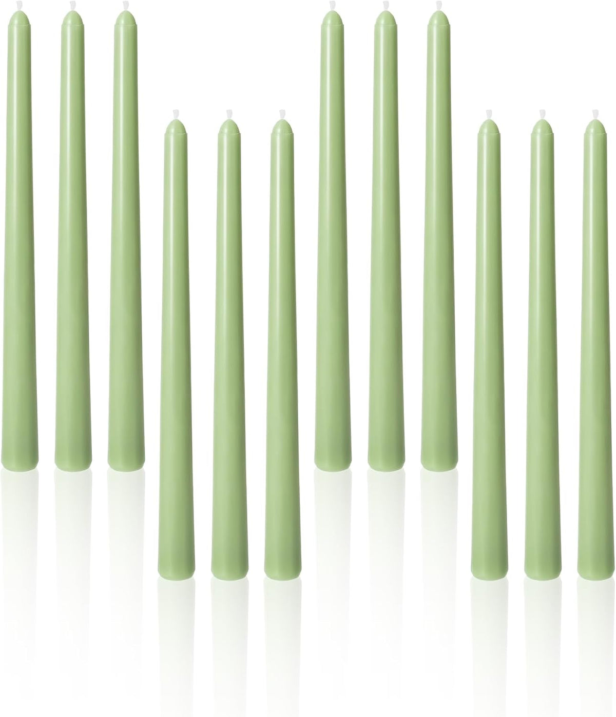 Viyffo Taper Candles, 10 Inch, 12 Pack, Sage Green – Unscented