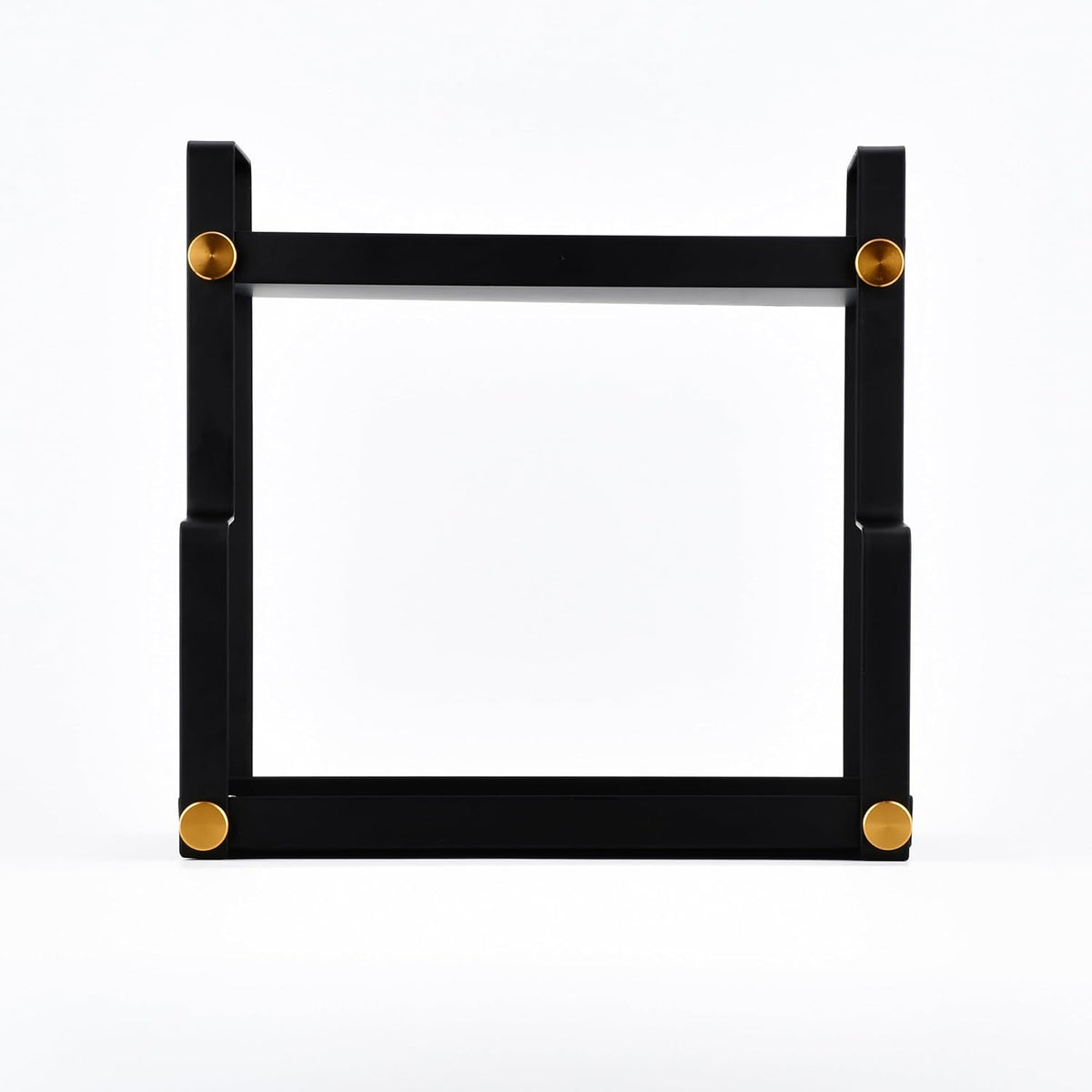 FFK 2 Tier Countertop Organizer, Cosmetic Organizer, Storage Shelf for Cabinet, Countertop, Pantry, Desktop, Ideal for Bathroom, Kitchen, Office (Black)