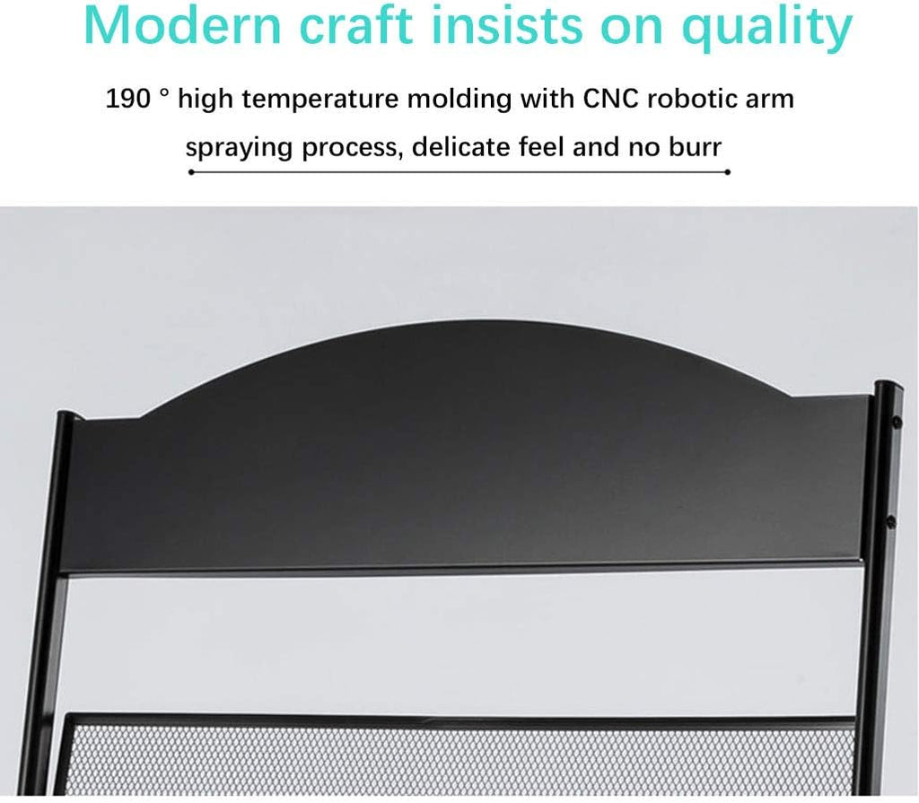 Iron Simple Floor-Standing Magazine Display Rack - Black