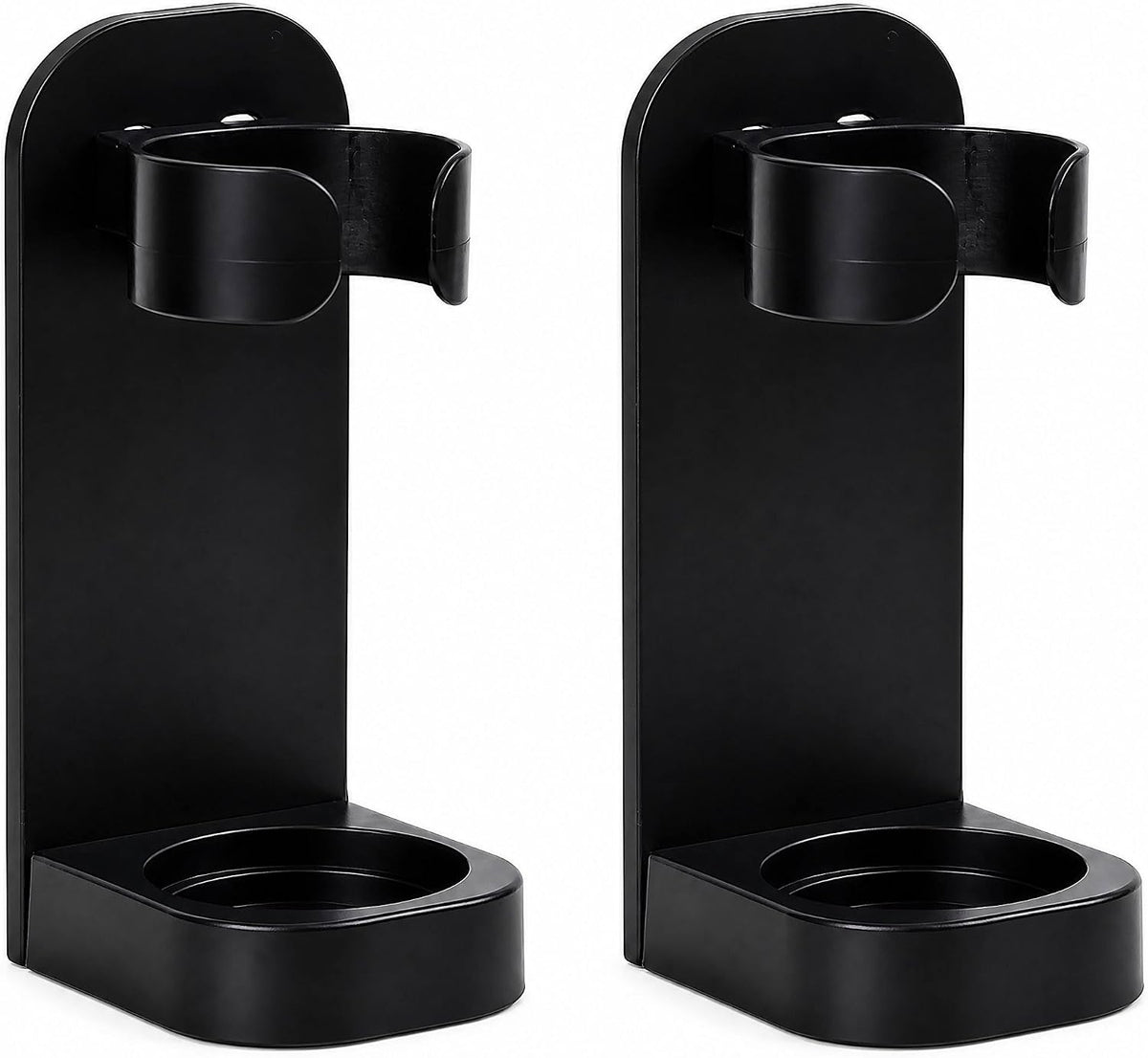 Electric Toothbrush Holders for Bathroom, Electric Toothbrush Organizer, Bathrooms Toothbrush Storage for Shower Space-Saving, Mirror Toothbrush Holder Wall Mounted, ABS (Black)