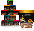 ARO VATIKA Backflow Natural Masala 120 Incense Cones | Pack of 11 Different Assorted Fragrances | for Home Fragrance & Prayers | Size 32mm | Burn Time- Approx 18 Minutes