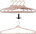 Foshine 4 Pack Extra Large Hangers Enlarge Adjustable Shoulder 16.5"-26"