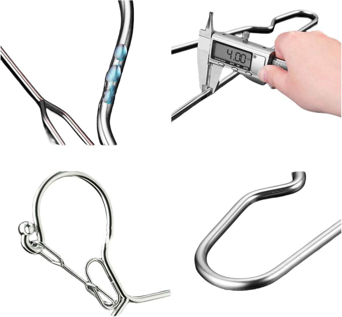 4mm Lockable Coat Hangers Heavy Duty Windproof Clothes Hanger