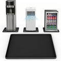 NAMTSO Mini Fridge Silicone Mat, 20"x20" Floor Protector Drip Tray, Black