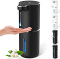 Automatic Soap Dispenser Touchless, USB Rechargeable Automatic Liquid Soap Dispenser, 12.8oz/380mL, 4 Level Adjustable, 1500mAh Smart Wall Mounted for Bathroom Kitchen Dish/Hand Soap