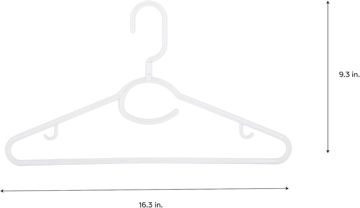 Laundry 360 Swivel Neck Hanger 5 Pack in White