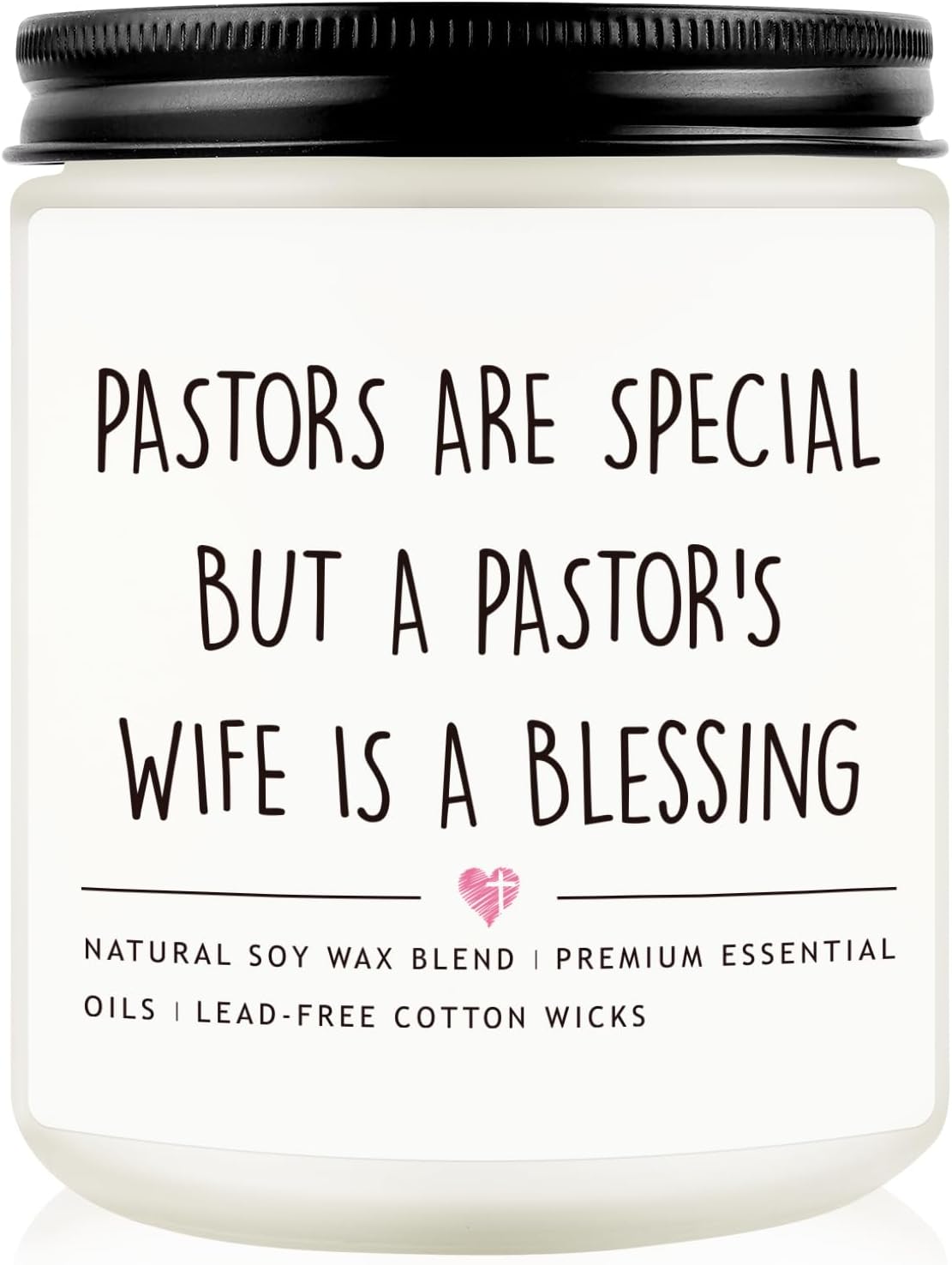 Pastors Wife Appreciation Gifts for Women, Lavender Scented Soy Wax Candle