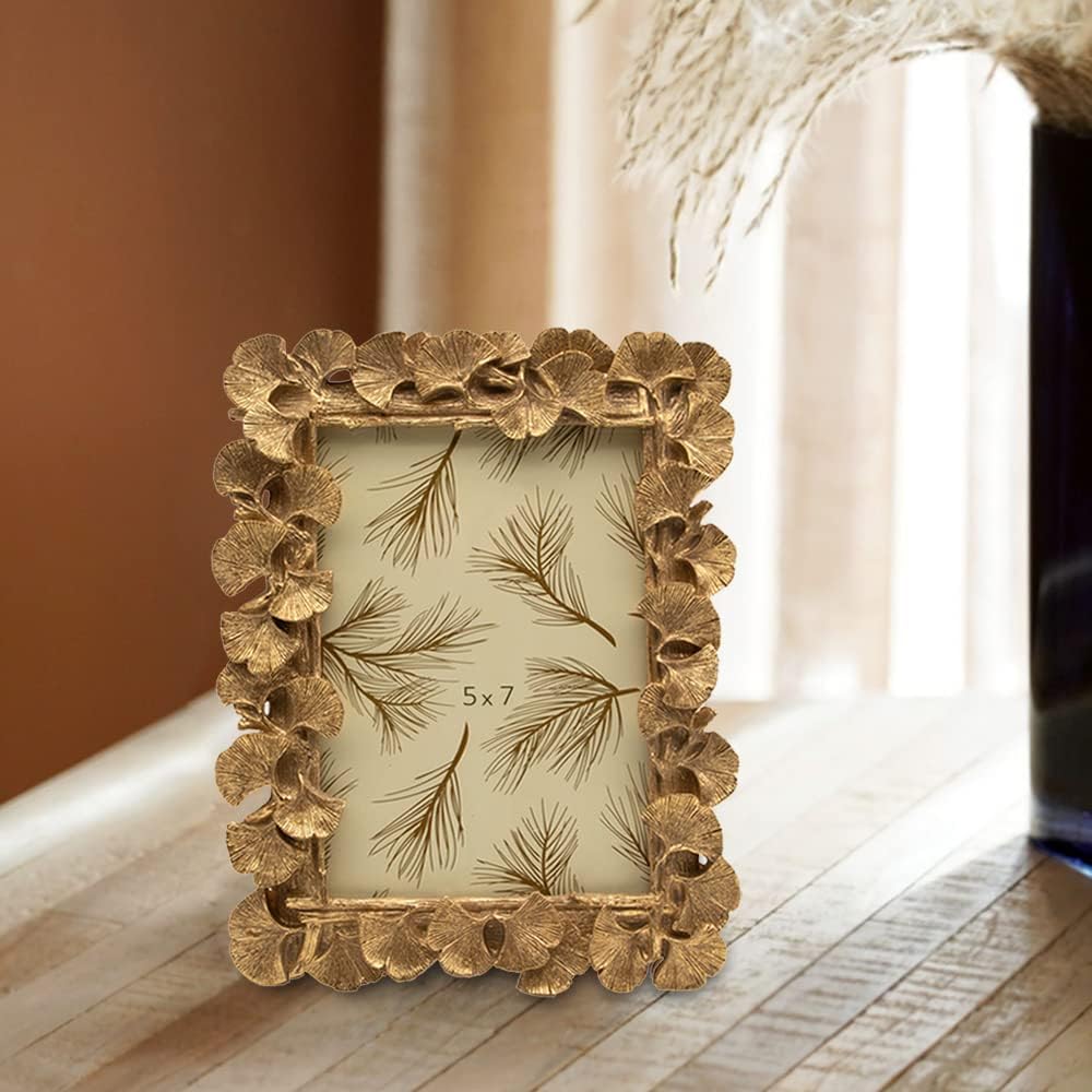 5x7 Vintage Picture Frame, Antique Gold Frame Ornate Frame