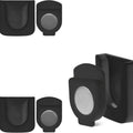 Magnetic Remote Control Bracket - Wall Mounted, Easy to Install No Drilling Required - Suitable for Home, Office & School Use (3 pcs) Black