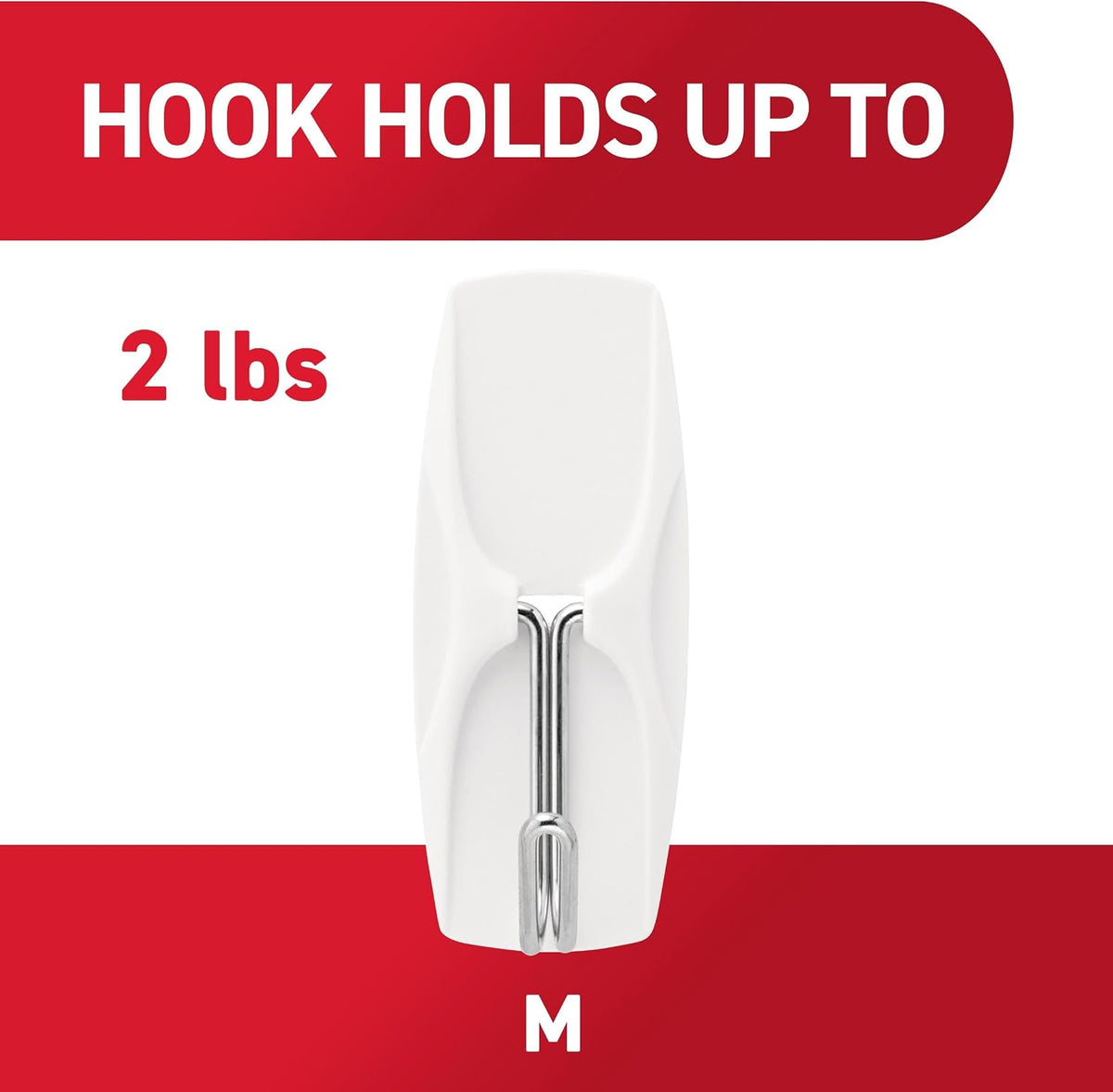 Command Medium White Wire Hooks, 7 Hooks, 8 Strips, Damage Free Hanging Wall Hooks with Adhesive Strips, No Tools Required for Hanging, Organization and Storage, Holds up to 2 lb