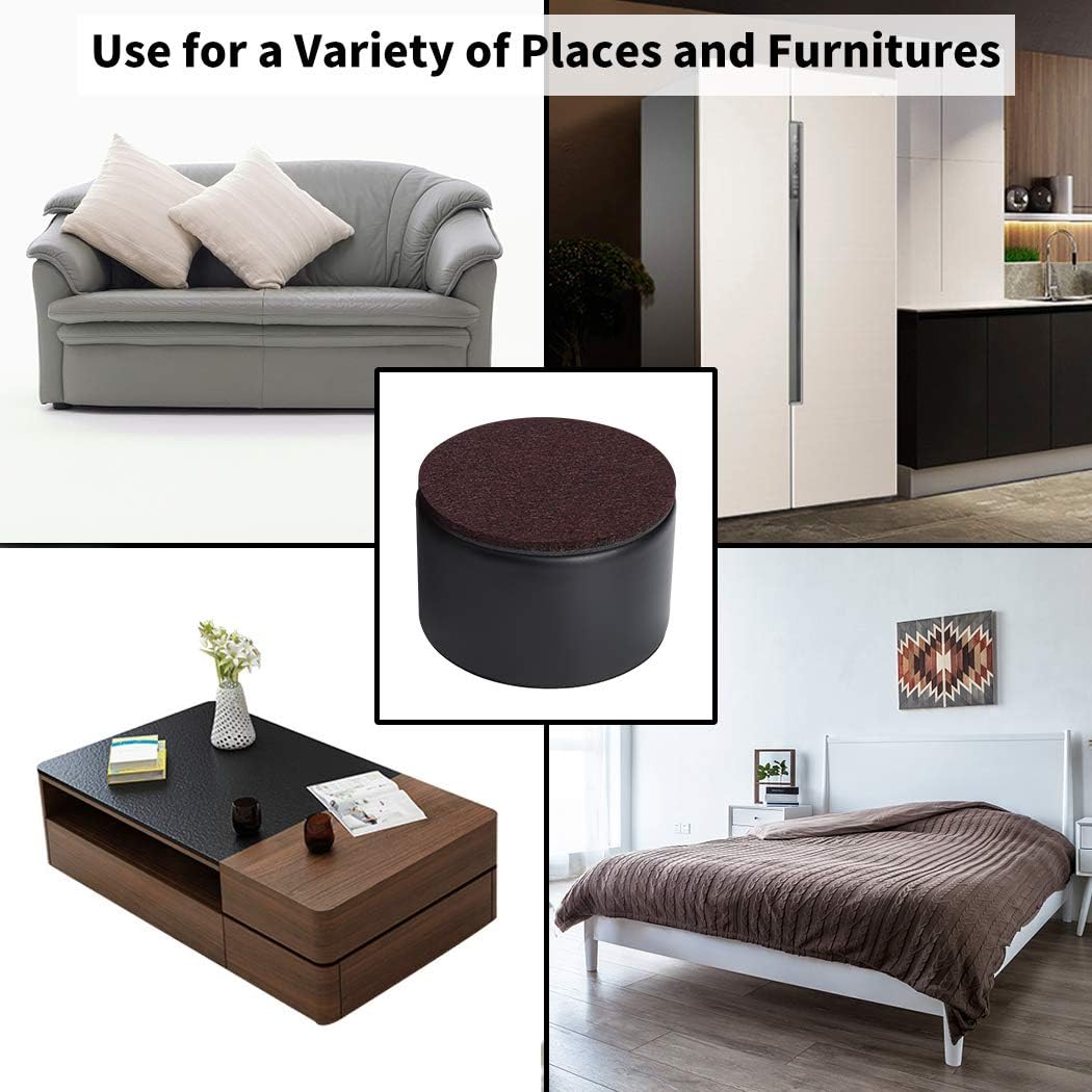 Ezprotekt 2" Bed and Furniture Risers Heavy Steel Sofa Table Dresser Risers