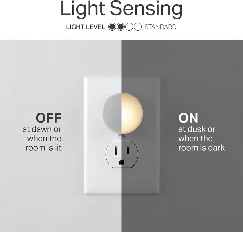 Lights By Night Night Lights Plug into Wall, 2-Pack, LED Plug in Nightlight