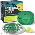 Citronella Incense Coil Outdoor – Citronella Coils for Patio, Backyard Garden & Camping(20 coils & Stands)