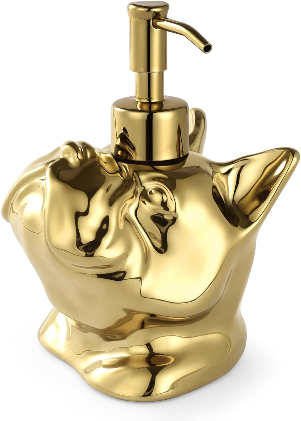 Gold French Bulldog Hand Soap Dispenser Dog Lover Gift