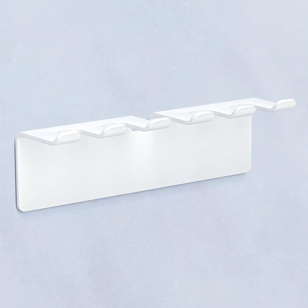 Toothbrush Holder, Electric Toothbrush Head Holder Wall Mounted Non Screw, Metal Toothbrush Holders for Bathroom, Self Adhesive Tooth Brush Holder Toothbrush Organiser (White, Medium)