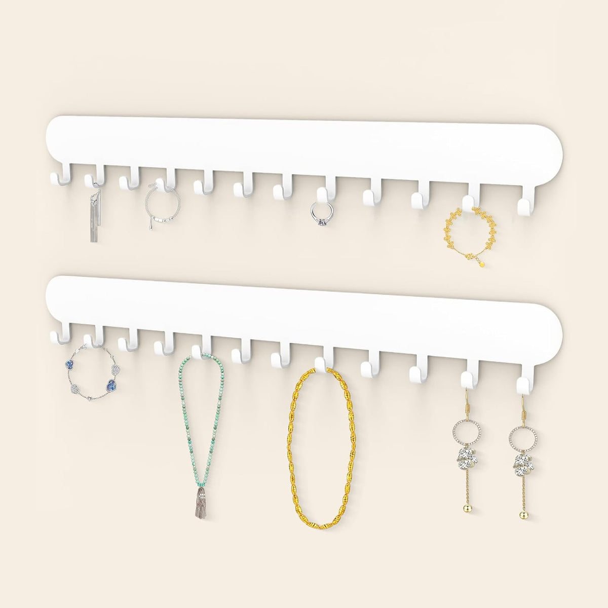Necklace Holder - Wall Hanging Jewelry Organizer