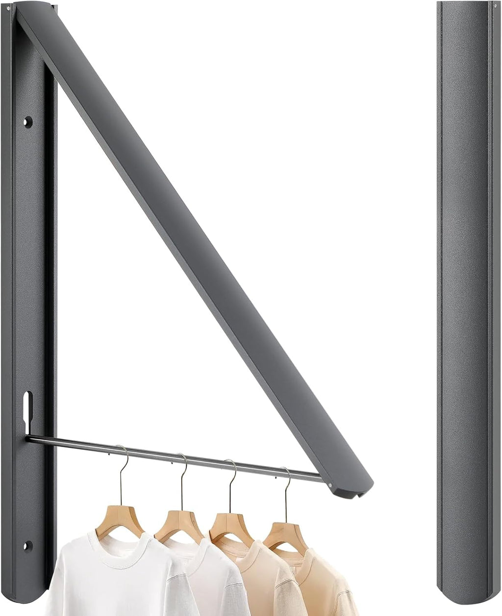 Foldable Clothes Drying Rack, Dark Gray