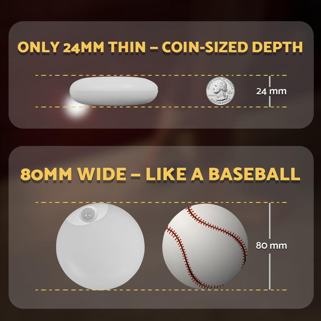 DAZZY DOT Rechargeable Night Light Motion Sensor, Battery Night Light