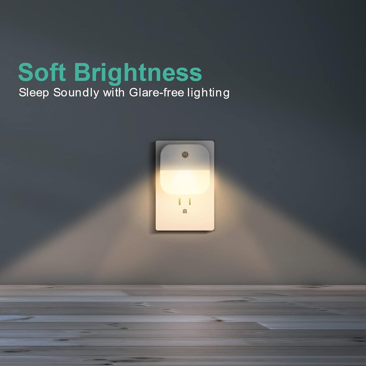 6 Pack Night Light, Night Lights Plug into, Warm LED Nightlights