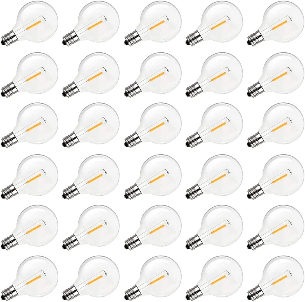 Abeja G40 LED Replacement Bulbs, 0.6W Shatterproof Globe Bulb