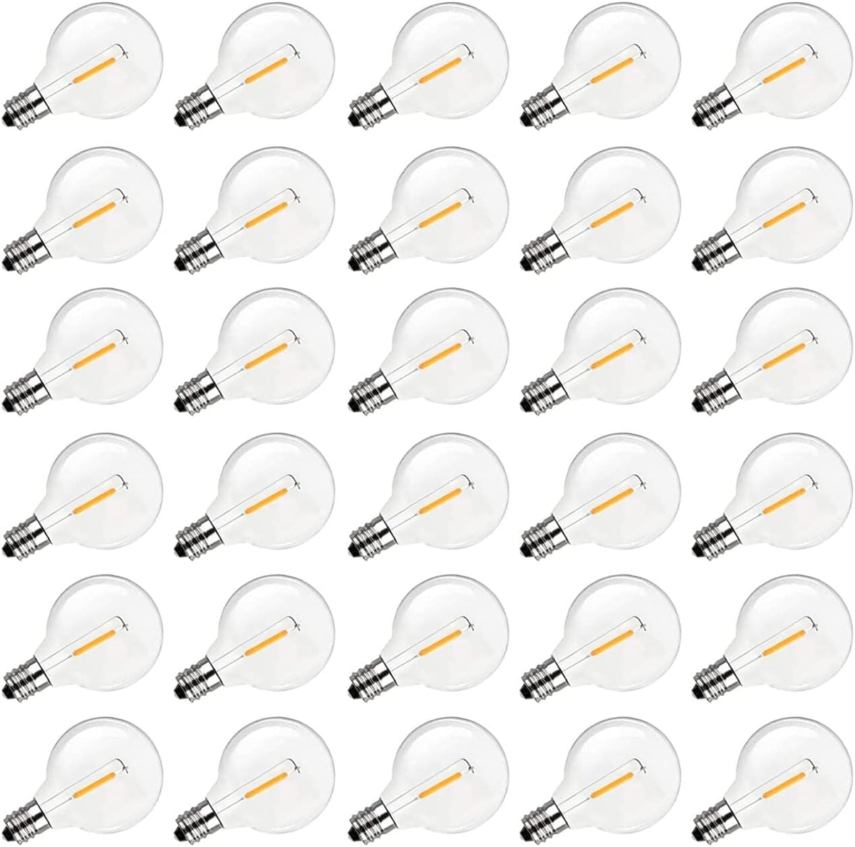 Abeja G40 LED Replacement Bulbs, 0.6W Shatterproof Globe Bulb