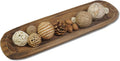 Decorative Bowl Vintage Wooden Dough Bowls Hand Carved, Farmhouse Country, Restaurant, Cafe Decoration, Place Bread, Fruit, Aromatherapy. (20x6x2in)