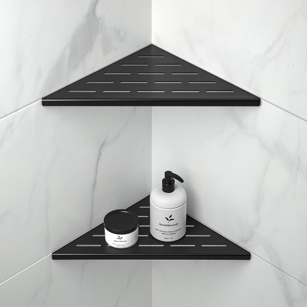 Corner Shower Shelf 10" Matte Black