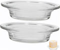 2 Pack Replacement Wax Heating Tray, 4.5in Glass Wax Melt Dish