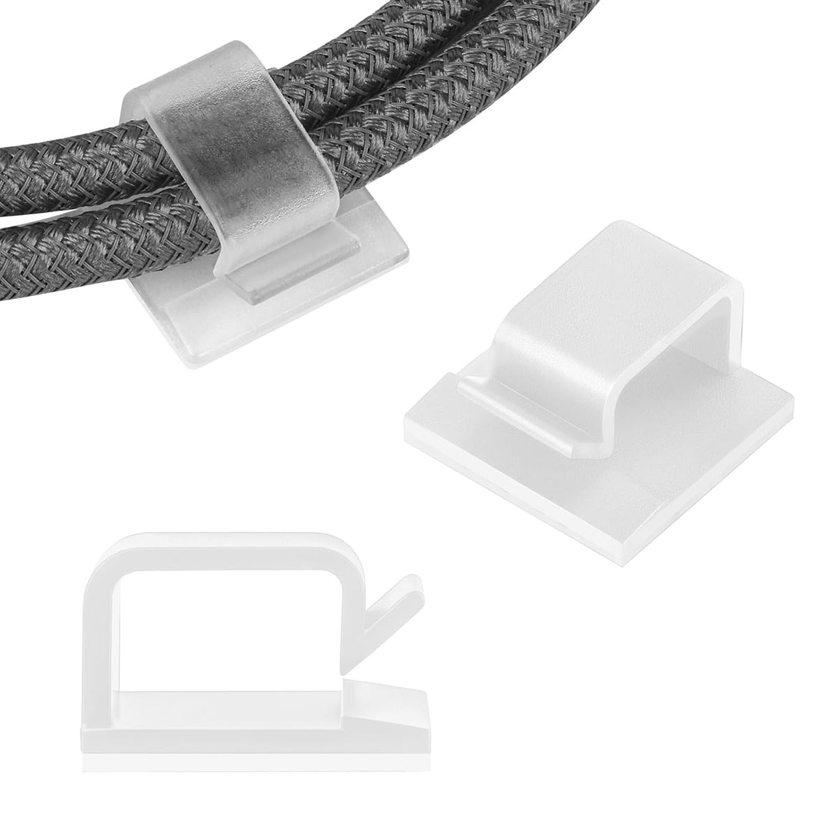 63pcs Translucent Cable Management Adhesive Cable Clips