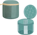 2 Pack Bra Washing Bags for Laundry, Large 7x6in Delicate Underwear Laundry Bags with 3D Structure, Double Frame Support, Soft Side Panels, Thick Mesh(2, Green)