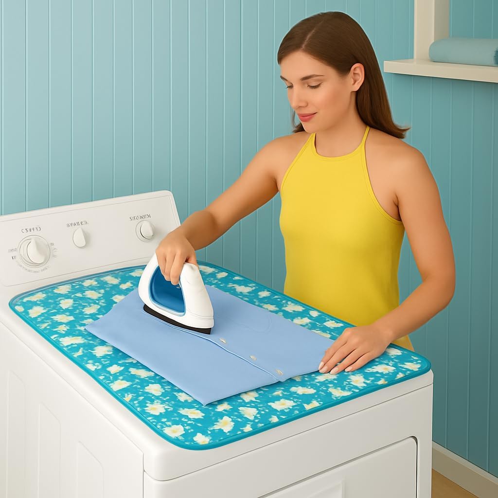Iron Anywhere Ironing Mat 18x31 Foldable Quilted Heat Resistant Pad