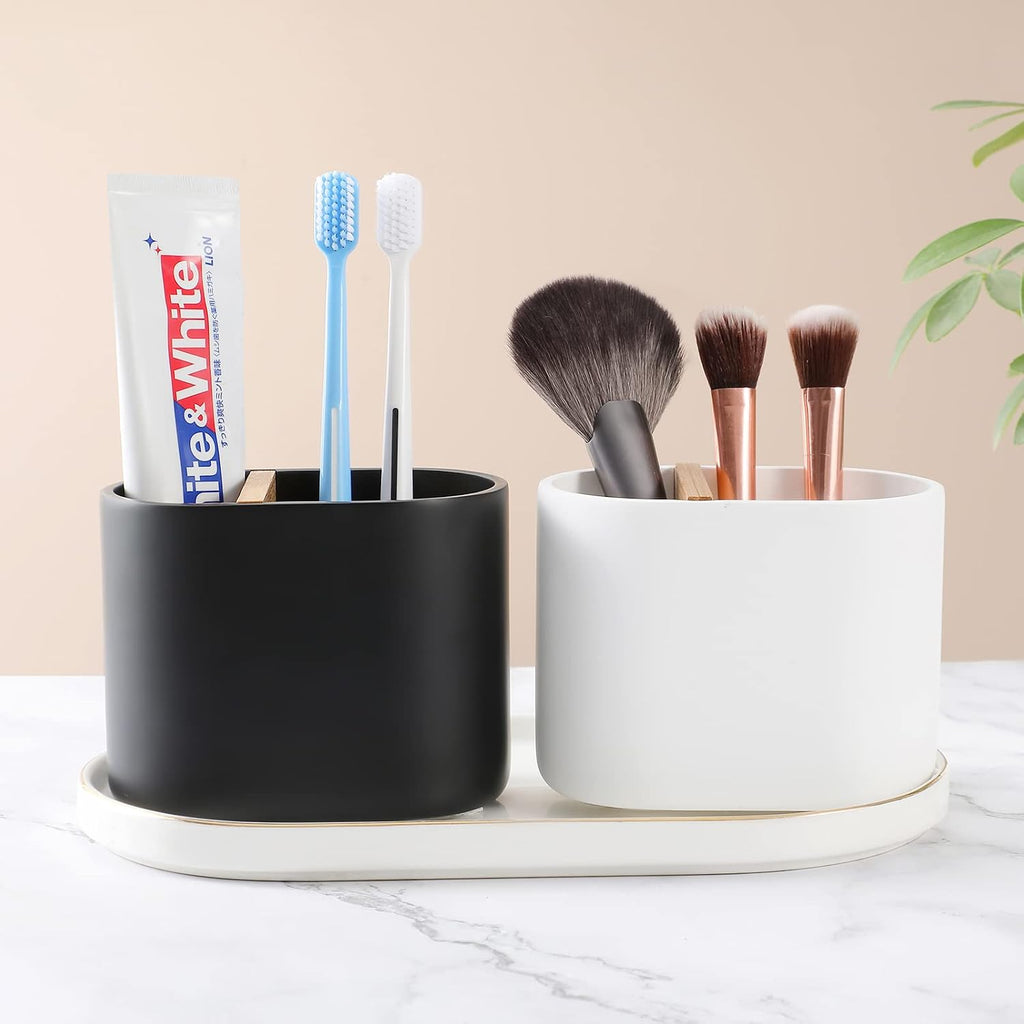 Resin Toothbrush Holders for Bathrooms, Electric Toothbrush Holder, Black