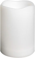 Waterproof Outdoor Flameless Pillar Candle with Timer, 1 Pack, 3” x 4”