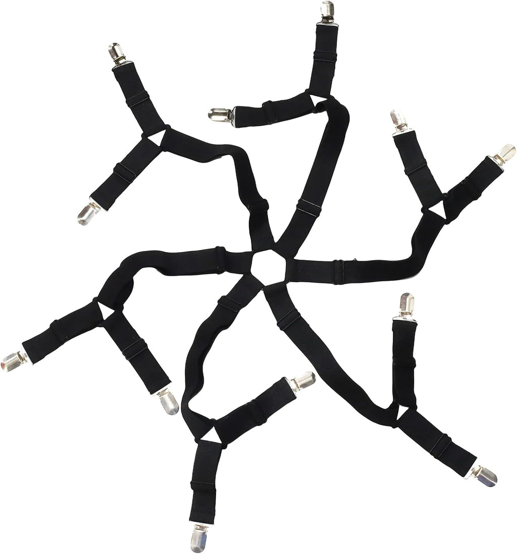 Bonsicoky Adjustable Elastic Straps, Black, 1 Pack, Style2