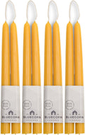 Taper Candles, 10 Inch, Raw Yellow, 8 Pack