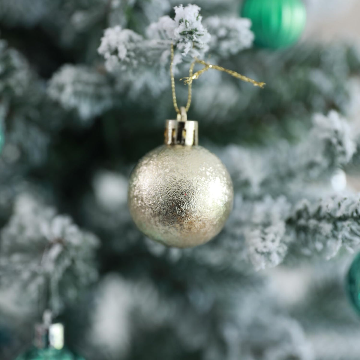 HipTree 30ct 1.18" Champagne Gold Mini Baubles Xmas Halloween Tree Decor